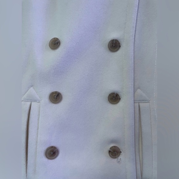 J. Crew Women’s Wool Cream Double-Breasted Coat - Picture 2 of 4